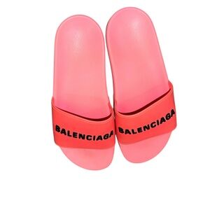 Balenciaga Coral Pink Slides
